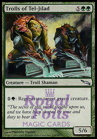 Trolls of Tel-Jilad 2x FOIL MDN MTG Mirrodin Uncommon MINT green