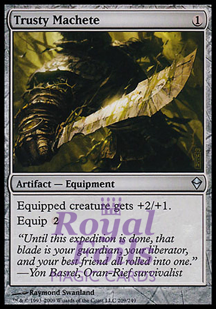 Trusty Machete 2x FOIL ZEN MTG Zendikar Uncommon MINT artifact