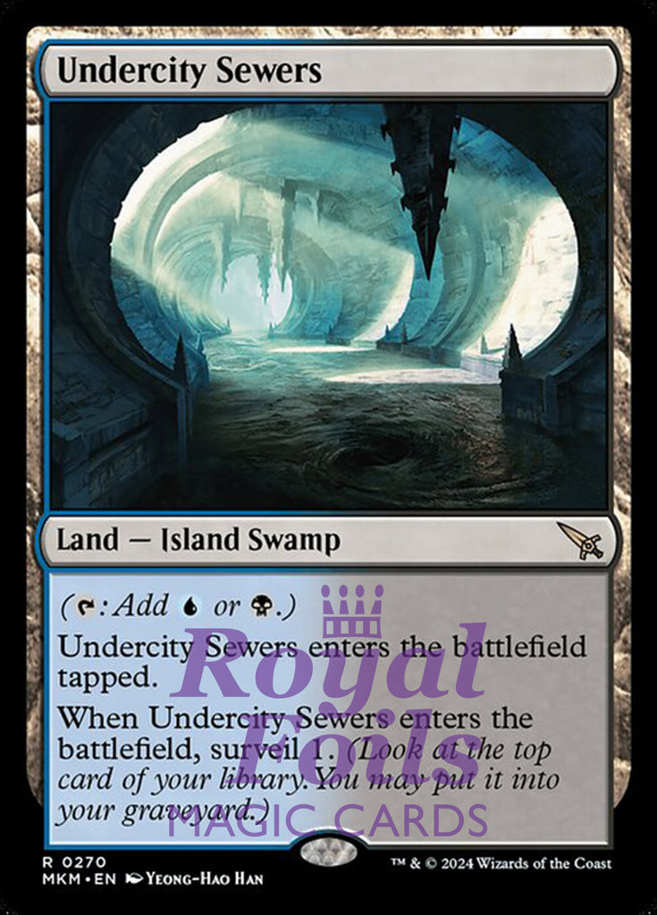 Undercity Sewers 1x FOIL MTG Murders at Karlov Manor MKM Rare MINT blue black land