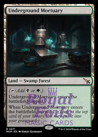 Underground Mortuary 1x FOIL MTG Murders at Karlov Manor MKM Rare MINT black green land