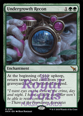 Undergrowth Recon 1x FOIL MTG Murders at Karlov Manor MKM Mythic MINT green