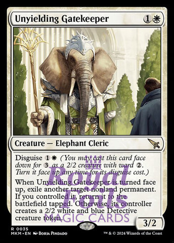 Unyielding Gatekeeper 2x FOIL MTG Murders at Karlov Manor MKM Rare MINT white