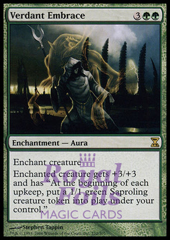 Verdant Embrace 1x FOIL TSP MTG Time Spiral Rare MINT green