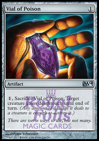 Vial of Poison 2x FOIL MTG M14 2014 Core Set Uncommon MINT artifact