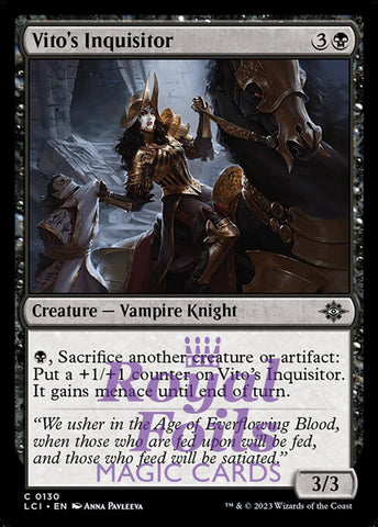 Vito's Inquisitor 4x FOIL Lost Caverns of Ixalan MTG LCI Common MINT black