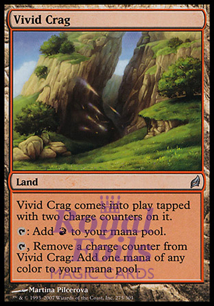 Vivid Crag 1x FOIL LRW MTG Lorwyn Uncommon MINT red land