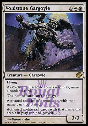 Voidstone Gargoyle 1x FOIL PLC MTG Planar Chaos Rare NM white