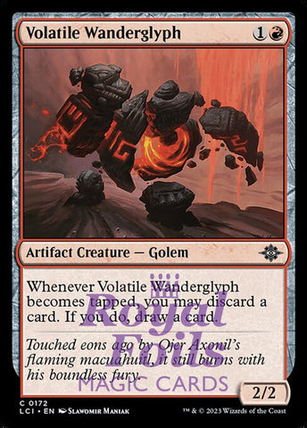 Volatile Wanderglyph 4x FOIL Lost Caverns of Ixalan MTG LCI Common MINT red artifact