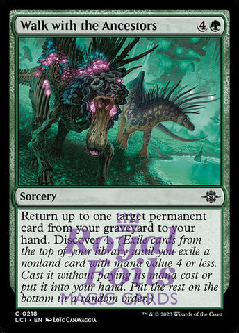 Walk with the Ancestors 4x FOIL Lost Caverns of Ixalan MTG LCI Common MINT green