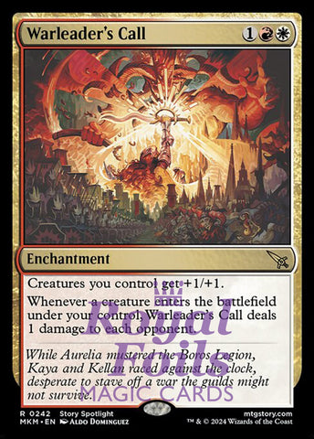 Warleader's Call 1x FOIL MTG Murders at Karlov Manor MKM Rare MINT red