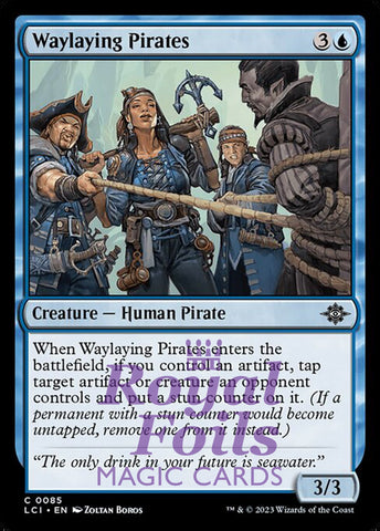 Waylaying Pirates 4x FOIL Lost Caverns of Ixalan MTG LCI Common MINT blue