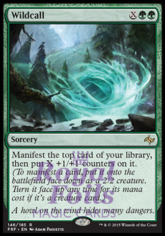 Wildcall 2x FOIL FRF MTG Fate Reforged Rare MINT green