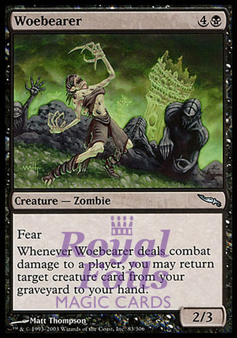 Woebearer 2x FOIL MDN MTG Mirrodin Uncommon MINT black