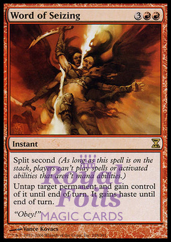 Word of Seizing 1x FOIL TSP MTG Time Spiral Rare MINT red