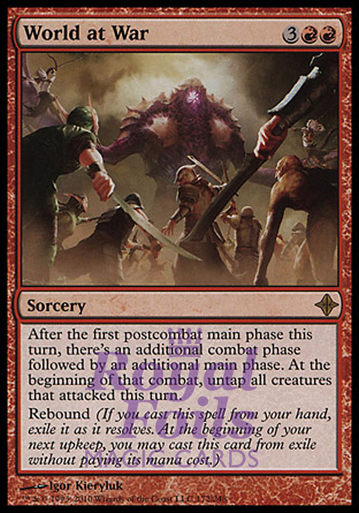 World at War 1x FOIL ROE MTG Rise of Eldrazi Rare MINT red