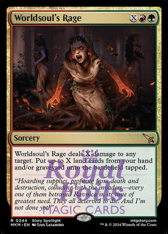 Worldsoul's Rage 2x FOIL MTG Murders at Karlov Manor MKM Rare MINT red green