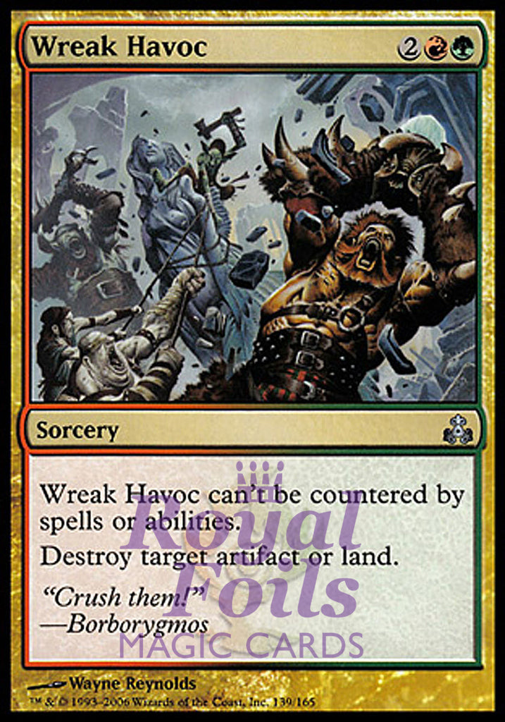 Wreak Havoc 3x FOIL GPT MTG Guildpact Uncommon MINT red green