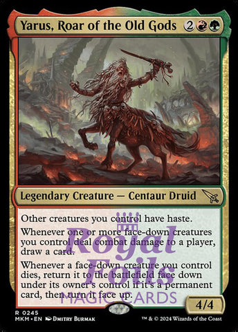 Yarus, Roar of the Old Gods 2x FOIL MTG Murders at Karlov Manor MKM Rare MINT red green