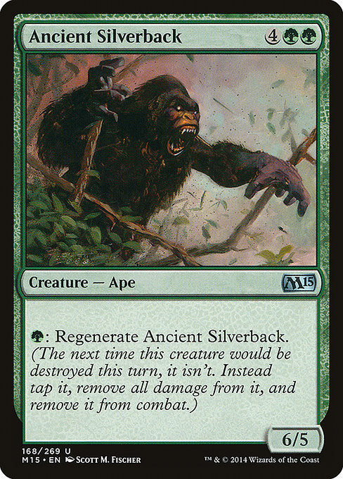 Ancient Silverback 2x FOIL MTG M15 Core Set Uncommon MINT green
