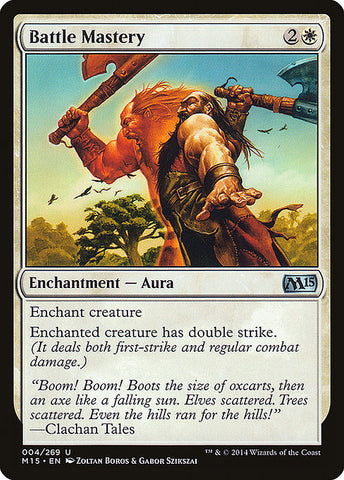 Battle Mastery 1x FOIL MTG M15 Core Set Uncommon MINT white
