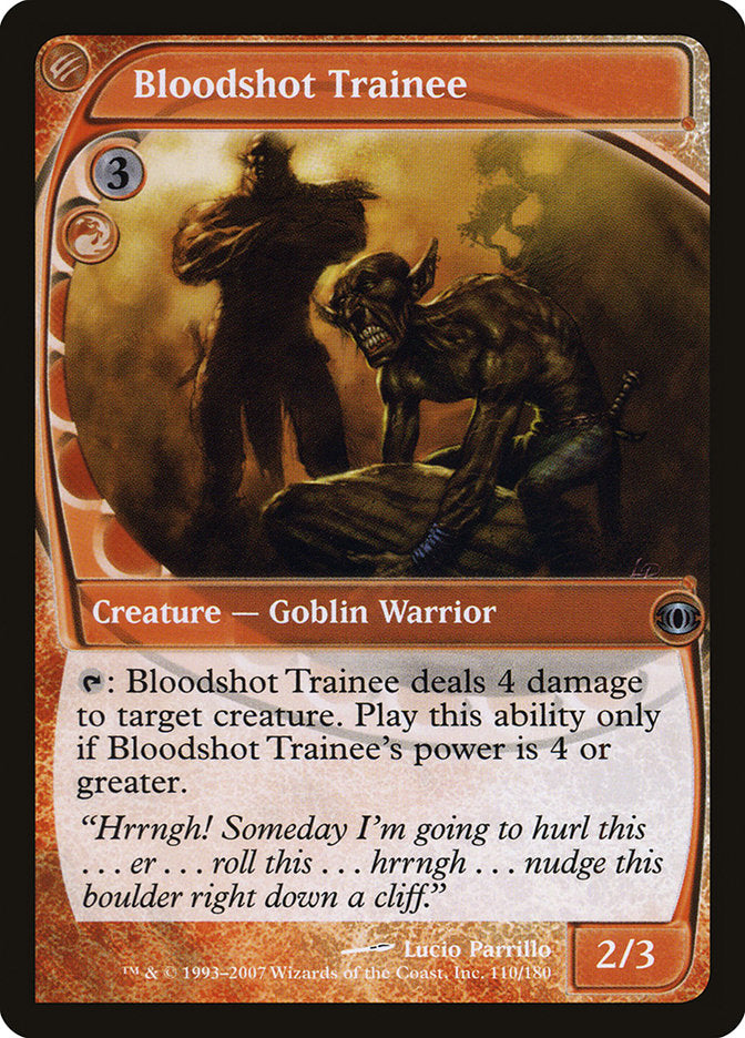 Bloodshot Trainee 4x FOIL FUT MTG Future Sight Uncommon NM+ red
