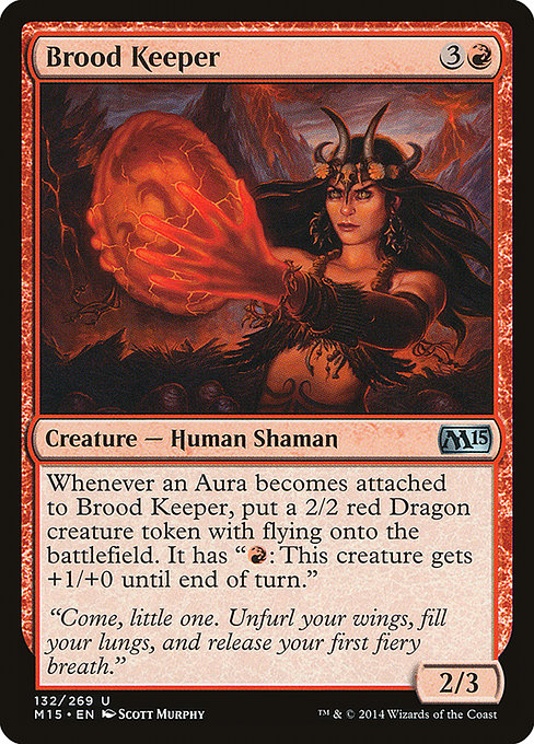 Brood Keeper 2x FOIL MTG M15 Core Set Uncommon MINT red