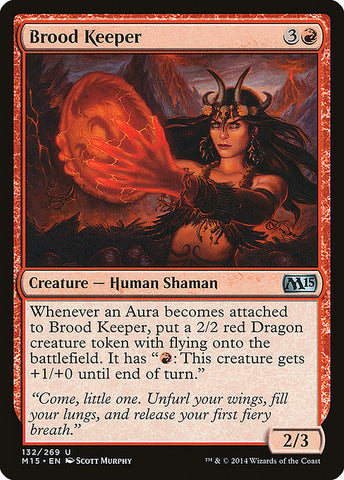 Brood Keeper 2x FOIL MTG M15 Core Set Uncommon MINT red