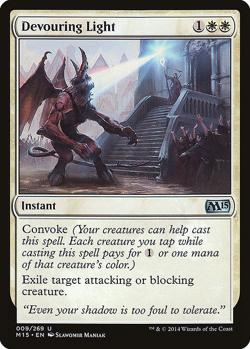 Devouring Light 2x FOIL MTG M15 Core Set Uncommon MINT white