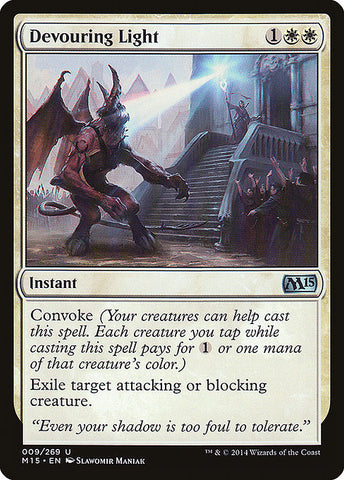 Devouring Light 2x FOIL MTG M15 Core Set Uncommon MINT white