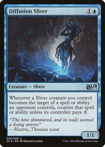 Diffusion Sliver 1x FOIL MTG M15 Core Set Uncommon MINT blue
