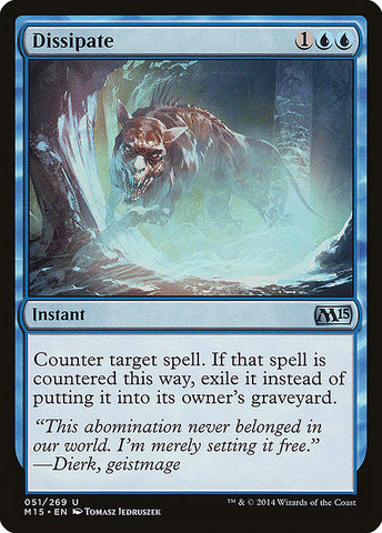 Dissipate 2x FOIL MTG M15 Core Set Uncommon MINT blue