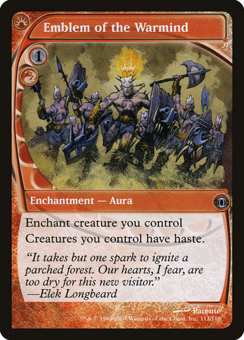 Emblem of the Warmind 1x FOIL FUT MTG Future Sight Uncommon NM+ red