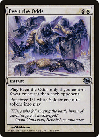 Even the Odds 2x FOIL FUT MTG Future Sight Uncommon NM+ white