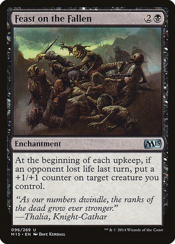 Feast on the Fallen 1x FOIL MTG M15 Core Set Uncommon MINT black