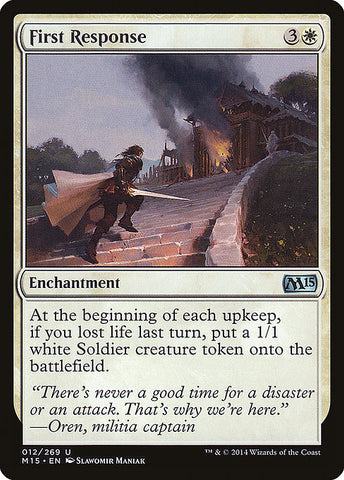 First Response 2x FOIL MTG M15 Core Set Uncommon MINT white