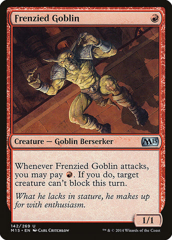 Frenzied Goblin 2x FOIL MTG M15 Core Set Uncommon MINT red