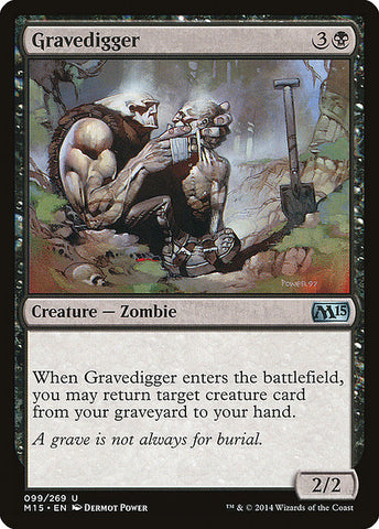 Gravedigger 2x FOIL MTG M15 Core Set Uncommon MINT black