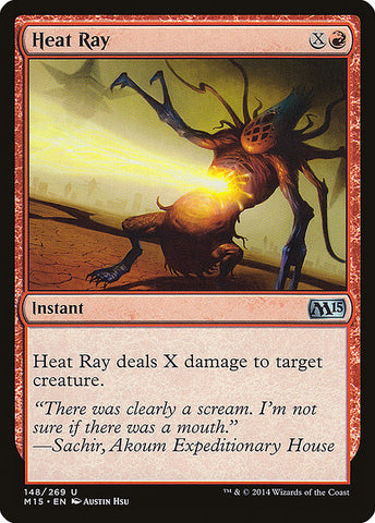 Heat Ray 4x FOIL MTG M15 Core Set Uncommon MINT red