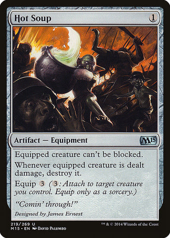 Hot Soup 1x FOIL MTG M15 Core Set Uncommon MINT artifact