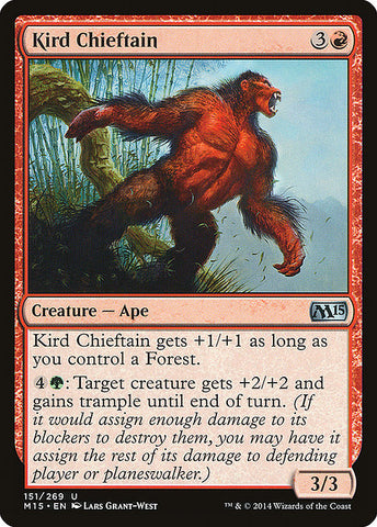 Kird Chieftain 2x FOIL MTG M15 Core Set Uncommon MINT red green