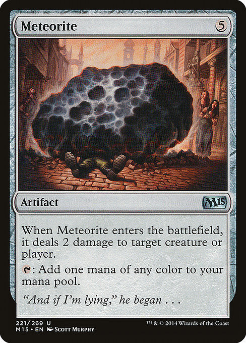 Meteorite 2x FOIL MTG M15 Core Set Uncommon MINT artifact