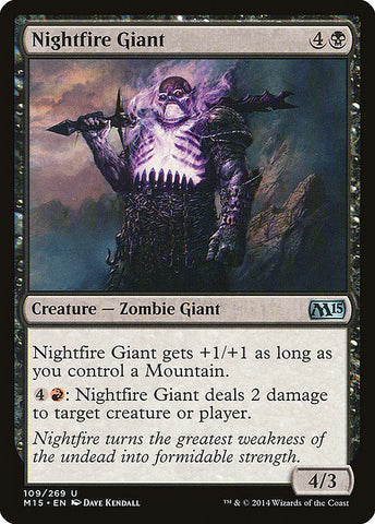 Nightfire Giant 4x FOIL MTG M15 Core Set Uncommon MINT black red