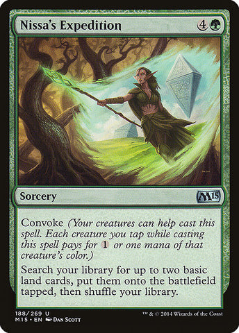Nissa's Expedition 2x FOIL MTG M15 Core Set Uncommon MINT green