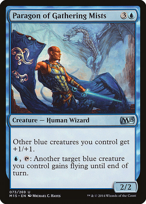 Paragon of Gathering Mists 2x FOIL MTG M15 Core Set Uncommon MINT blue