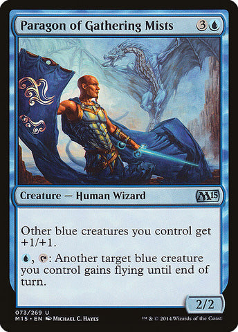 Paragon of Gathering Mists 2x FOIL MTG M15 Core Set Uncommon MINT blue