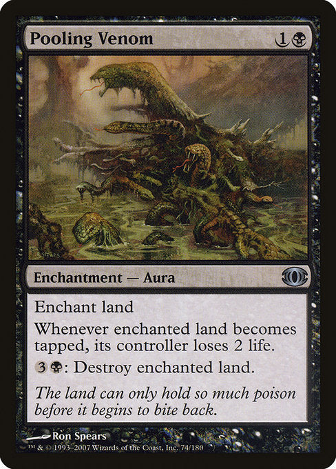 Pooling Venom 1x FOIL FUT MTG Future Sight Uncommon NM+ black