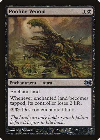Pooling Venom 1x FOIL FUT MTG Future Sight Uncommon NM+ black