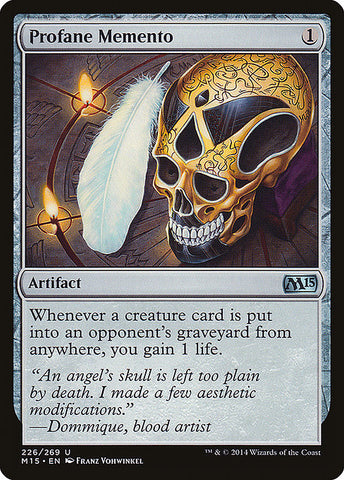 Profane Memento 1x FOIL MTG M15 Core Set Uncommon MINT artifact