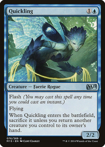 Quickling 1x FOIL MTG M15 Core Set Uncommon MINT blue