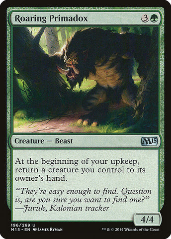 Roaring Primadox 2x FOIL MTG M15 Core Set Uncommon MINT green